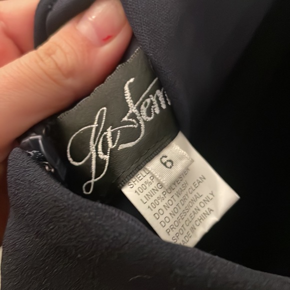 La Femme Women's Double Cross Back Strapless Gown - Picture 9 of 9